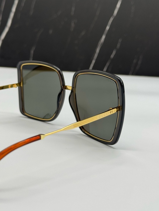NEW GUCCI GG0903S 001 GOLD GREY SUNGLASSES 2021 main image 5